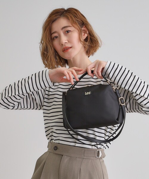 Lee（リー）の「【Lee別注】ダブルハンドル2WAYショルダー（ショルダーバッグ・レディース・レオパード/シルバー系その他5/ダークグレー/ブラック・00）」の8枚目の写真