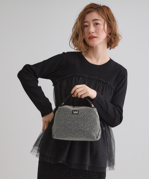 Lee（リー）の「【Lee別注】ダブルハンドル2WAYショルダー（ショルダーバッグ・レディース・レオパード/シルバー系その他5/ダークグレー/ブラック・00）」の10枚目の写真