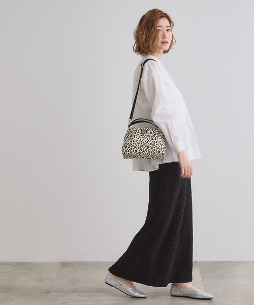 Lee（リー）の「【Lee別注】ダブルハンドル2WAYショルダー（ショルダーバッグ・レディース・レオパード/シルバー系その他5/ダークグレー/ブラック・00）」の13枚目の写真