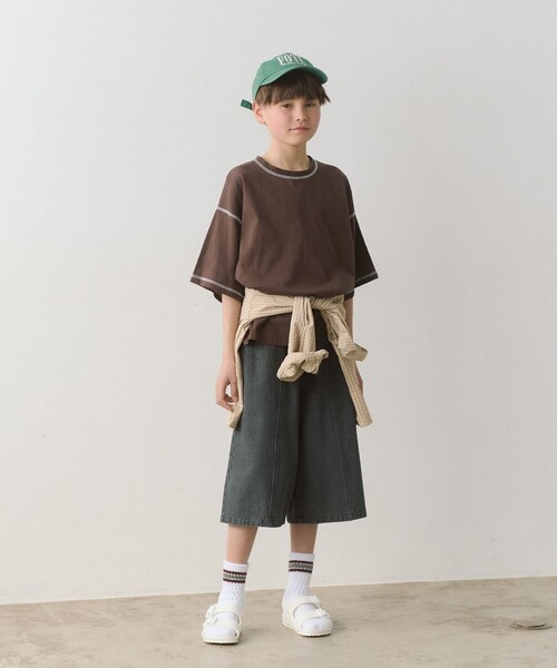 green label relaxing(グリーンレーベルリラクシング)の「デニム ショートパンツ / キッズ 140cm-160cm(デニムパンツ・キッズ・ブラック/コバルトブルー・140cm/150cm/160cm)」の2枚目の写真