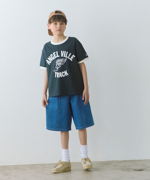 green label relaxing(グリーンレーベルリラクシング)の「デニム ショートパンツ / キッズ 140cm-160cm(デニムパンツ・キッズ・ブラック/コバルトブルー・140cm/150cm/160cm)」の3枚目の写真