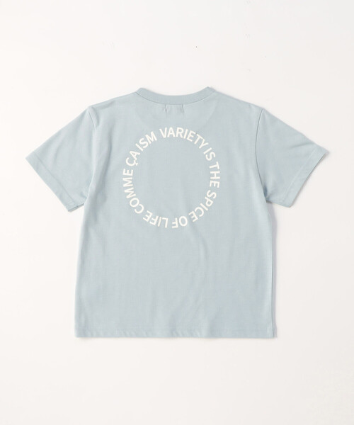 COMME CA ISM(コムサイズム)の「サークルプリント 半袖Tシャツ(Tシャツ/カットソー・キッズ・サックスブルー/ホワイト/ブラック/グレイッシュベージュ・120cm/110cm/130cm/100cm/150cm/140cm)」の11枚目の写真