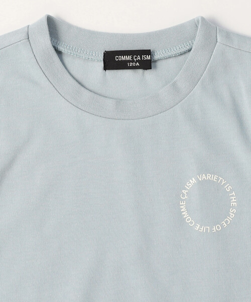 COMME CA ISM(コムサイズム)の「サークルプリント 半袖Tシャツ(Tシャツ/カットソー・キッズ・サックスブルー/ホワイト/ブラック/グレイッシュベージュ・120cm/110cm/130cm/100cm/150cm/140cm)」の12枚目の写真