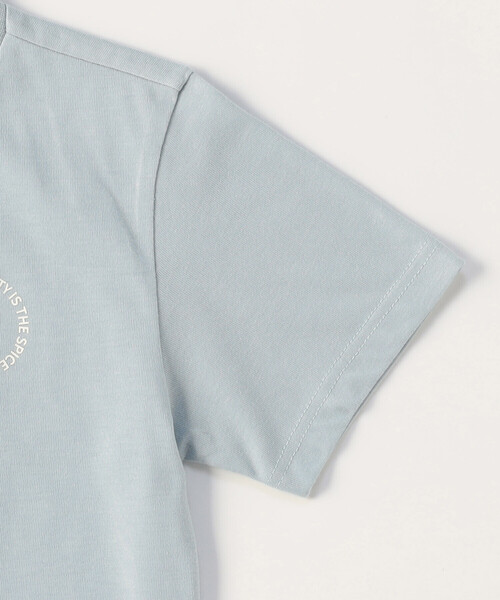 COMME CA ISM(コムサイズム)の「サークルプリント 半袖Tシャツ(Tシャツ/カットソー・キッズ・サックスブルー/ホワイト/ブラック/グレイッシュベージュ・120cm/110cm/130cm/100cm/150cm/140cm)」の13枚目の写真