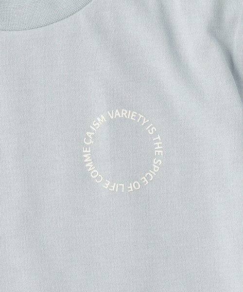 COMME CA ISM(コムサイズム)の「サークルプリント 半袖Tシャツ(Tシャツ/カットソー・キッズ・サックスブルー/ホワイト/ブラック/グレイッシュベージュ・120cm/110cm/130cm/100cm/150cm/140cm)」の15枚目の写真
