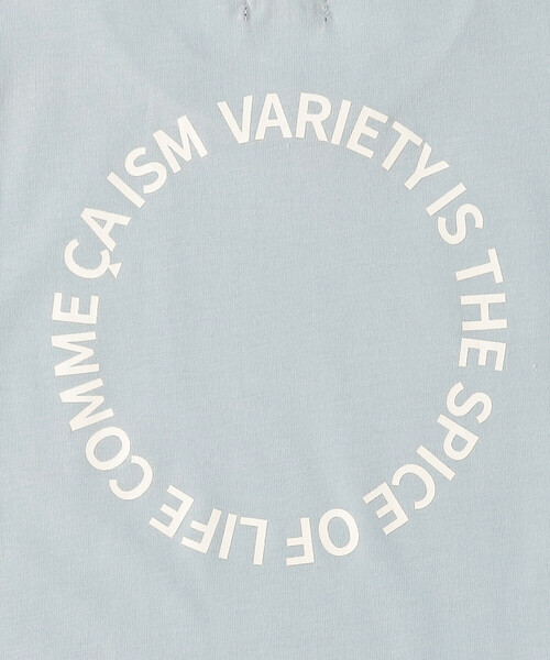 COMME CA ISM(コムサイズム)の「サークルプリント 半袖Tシャツ(Tシャツ/カットソー・キッズ・サックスブルー/ホワイト/ブラック/グレイッシュベージュ・120cm/110cm/130cm/100cm/150cm/140cm)」の16枚目の写真