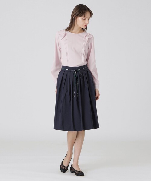 BLUE LABEL CRESTBRIDGE（ブルーレーベルクレストブリッジ）の「デュアルライトウェザースカート（スカート・レディース・ホワイト/ダークネイビー/グリーン/ベージュ・36/38）」の20枚目の写真