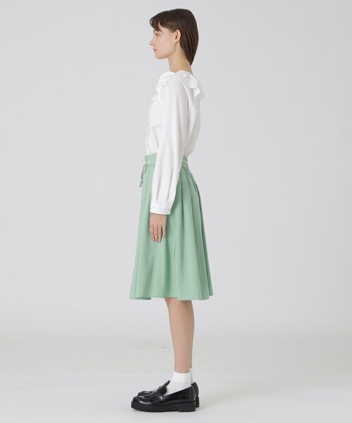 BLUE LABEL CRESTBRIDGE（ブルーレーベルクレストブリッジ）の「デュアルライトウェザースカート（スカート・レディース・ホワイト/ダークネイビー/グリーン/ベージュ・36/38）」の11枚目の写真