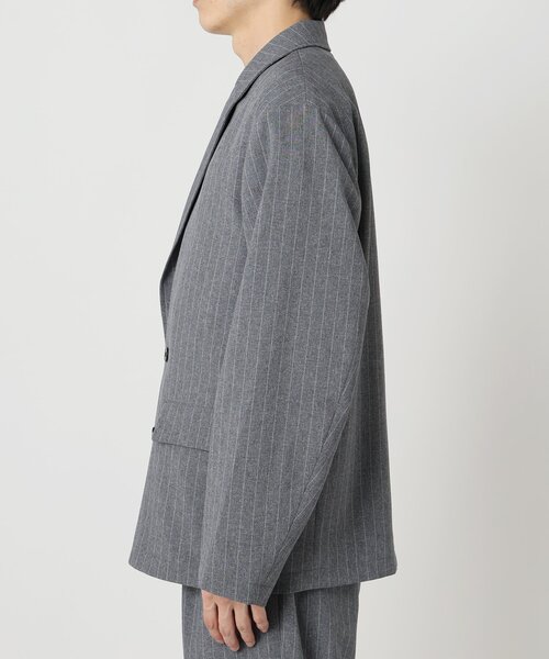 JOURNAL STANDARD relume(ジャーナルスタンダード レリューム)の「TECHメランジ ウォッシャブル ダブルジャケット(セットアップ着用可)(テーラードジャケット・メンズ・ブラックミックス/ライトグレー/ベージュ系その他/ナチュラル・MEDIUM/LARGE)」の17枚目の写真