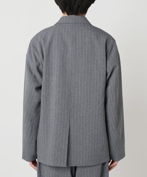 JOURNAL STANDARD relume(ジャーナルスタンダード レリューム)の「TECHメランジ ウォッシャブル ダブルジャケット(セットアップ着用可)(テーラードジャケット・メンズ・ブラックミックス/ライトグレー/ベージュ系その他/ナチュラル・MEDIUM/LARGE)」の18枚目の写真