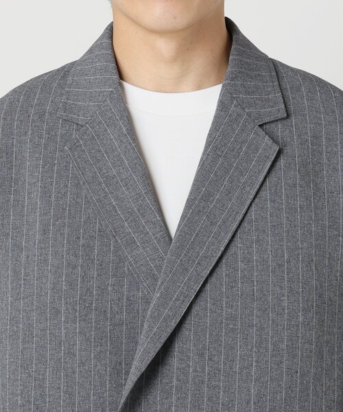 JOURNAL STANDARD relume(ジャーナルスタンダード レリューム)の「TECHメランジ ウォッシャブル ダブルジャケット(セットアップ着用可)(テーラードジャケット・メンズ・ブラックミックス/ライトグレー/ベージュ系その他/ナチュラル・MEDIUM/LARGE)」の19枚目の写真