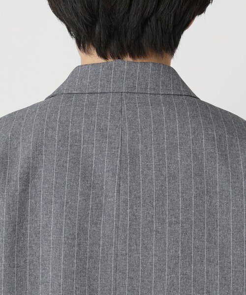 JOURNAL STANDARD relume(ジャーナルスタンダード レリューム)の「TECHメランジ ウォッシャブル ダブルジャケット(セットアップ着用可)(テーラードジャケット・メンズ・ブラックミックス/ライトグレー/ベージュ系その他/ナチュラル・MEDIUM/LARGE)」の20枚目の写真