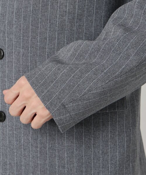 JOURNAL STANDARD relume(ジャーナルスタンダード レリューム)の「TECHメランジ ウォッシャブル ダブルジャケット(セットアップ着用可)(テーラードジャケット・メンズ・ブラックミックス/ライトグレー/ベージュ系その他/ナチュラル・MEDIUM/LARGE)」の22枚目の写真