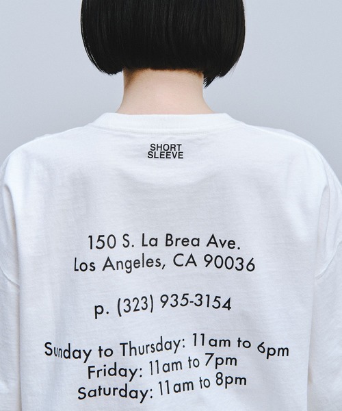 AMERICAN RAG CIE(アメリカンラグシー)の「【AMERICAN RAG CIE】A.R.Cie Tシャツ(ユニセックス)(Tシャツ/カットソー・レディース・ホワイト/ブラック・LARGE/MEDIUM)」の4枚目の写真