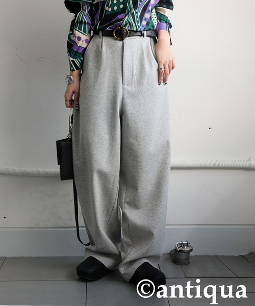 antiqua(アンティカ)の「ポンチタックパンツ(その他パンツ・レディース・グレー系その他/ブラウン系その他/ブラック/杢グレー/オートミール・MEDIUM/LARGE)」の16枚目の写真