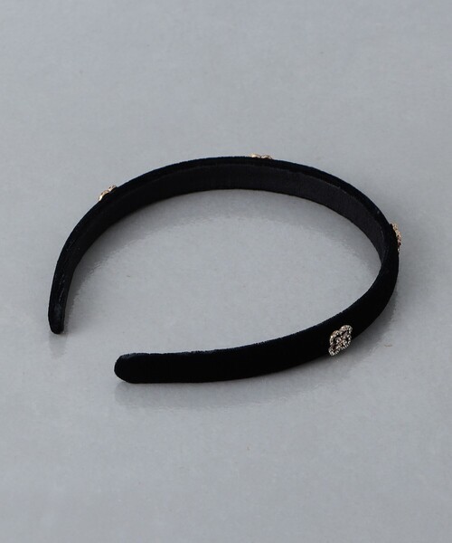UNITED ARROWS(ユナイテッドアローズ)の「パヴェフラワー ヘッドバンド(ヘアバンド・レディース・ブラック・FREE)」の6枚目の写真