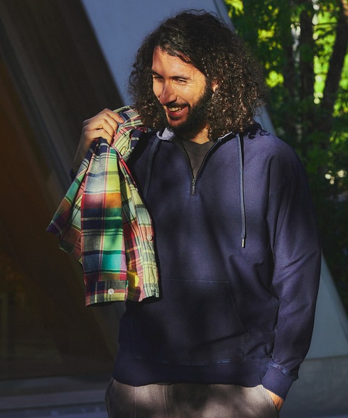 セール】[INDIGO LABEL] INDIGO SWITCHING PARKA：インディゴ