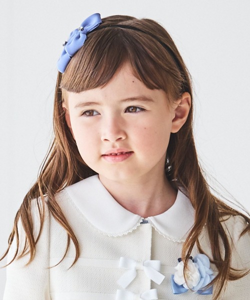 CHOPIN（ショパン）の「ツインリボンカチューシャ（カチューシャ・キッズ・ミント/ブルー/パープル・FREE）」の2枚目の写真