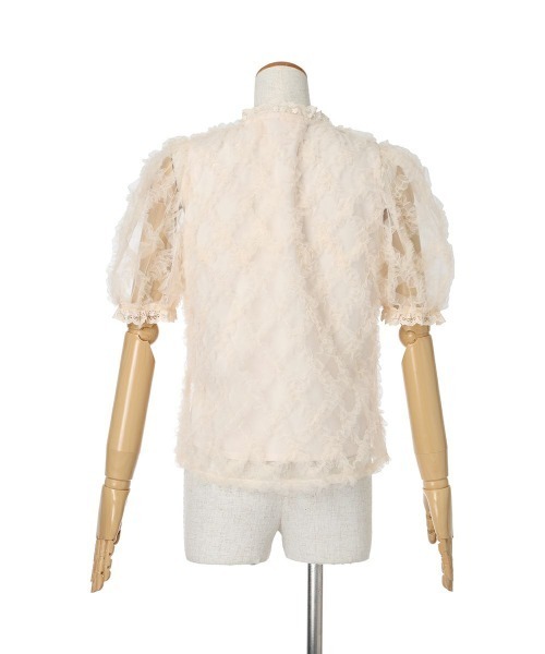 F i.n.t（フィント）の「チュールフリルチェックブラウス/ fint　フィント（シャツ/ブラウス・レディース・ピンクベージュ/ホワイト・FREE）」の17枚目の写真