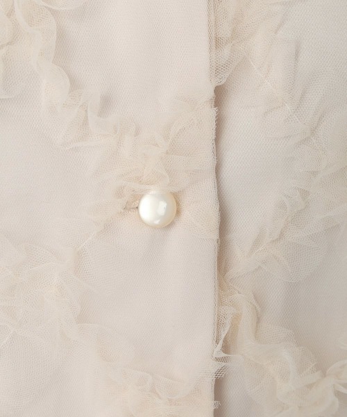 F i.n.t（フィント）の「チュールフリルチェックブラウス/ fint　フィント（シャツ/ブラウス・レディース・ピンクベージュ/ホワイト・FREE）」の14枚目の写真