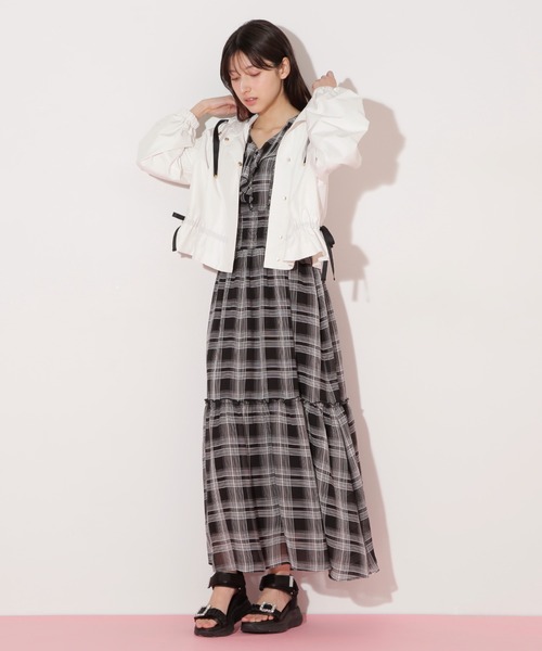 JILL by JILL STUART（ジルバイジルスチュアート）の「◇配色リボンペプラムジャケット（その他アウター・レディース・ホワイト系その他/ベージュ・FREE）」の14枚目の写真