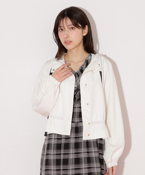 JILL by JILL STUART（ジルバイジルスチュアート）の「◇配色リボンペプラムジャケット（その他アウター・レディース・ホワイト系その他/ベージュ・FREE）」の5枚目の写真