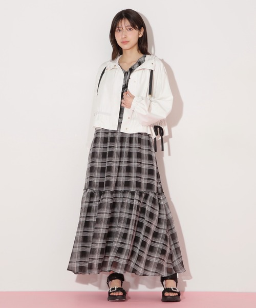 JILL by JILL STUART（ジルバイジルスチュアート）の「◇配色リボンペプラムジャケット（その他アウター・レディース・ホワイト系その他/ベージュ・FREE）」の16枚目の写真