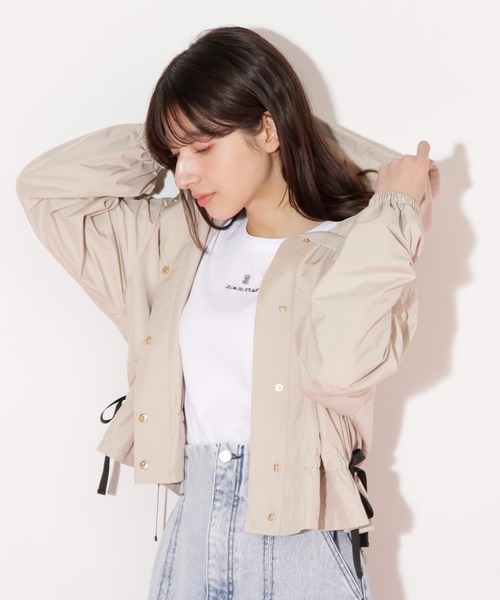 JILL by JILL STUART（ジルバイジルスチュアート）の「◇配色リボンペプラムジャケット（その他アウター・レディース・ホワイト系その他/ベージュ・FREE）」の21枚目の写真