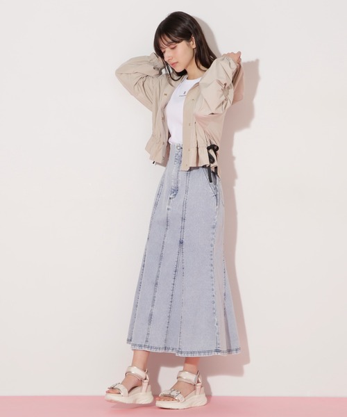 JILL by JILL STUART（ジルバイジルスチュアート）の「◇配色リボンペプラムジャケット（その他アウター・レディース・ホワイト系その他/ベージュ・FREE）」の4枚目の写真