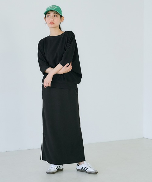 coca（coca）（コカ）の「エンボスラインスカート（スカート・レディース・グレー/ブラック・M/L/S）」の16枚目の写真