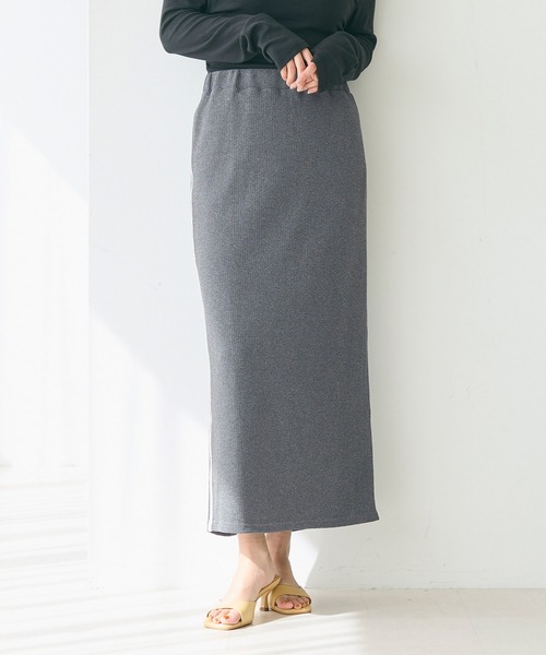 coca（coca）（コカ）の「エンボスラインスカート（スカート・レディース・グレー/ブラック・M/L/S）」の10枚目の写真
