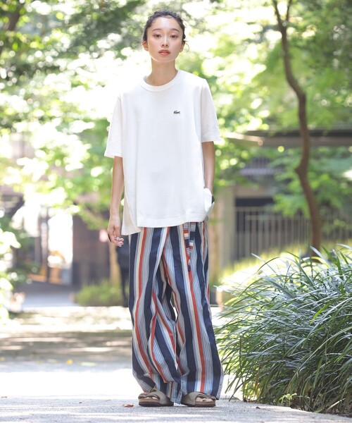 tシャツ 「別注」LACOSTE / ヘビー ピケ Aライン Tシャツ レディース LACOSTE tシャツ 「別注」LACOSTE / ヘビー ピケ Aライン T