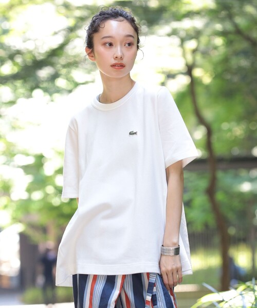 tシャツ 「別注」LACOSTE / ヘビー ピケ Aライン Tシャツ レディース LACOSTE tシャツ 「別注」LACOSTE / ヘビー ピケ Aライン T
