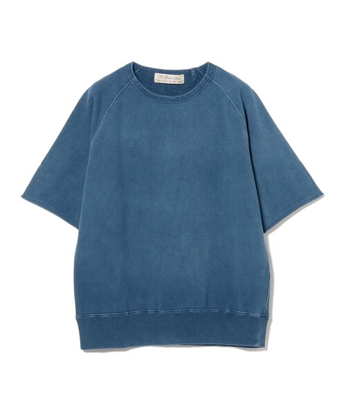 REMI RELIEF（レミレリーフ）の「【別注】REMI RELIEF / Cut Off Short Sleeve Sweat Indigo（スウェット・メンズ・インディゴブルー・LARGE/MEDIUM/X-LARGE）」の2枚目の写真
