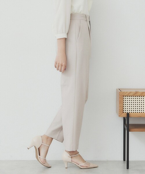 index(インデックス)の「ストレッチテーパードパンツ/セットアップ対応可【洗濯機洗い可/イージーアイロン/抗ピル】(その他パンツ・レディース・ネイビー/グレー/ナチュラル・34/36/38/40/42)」の9枚目の写真