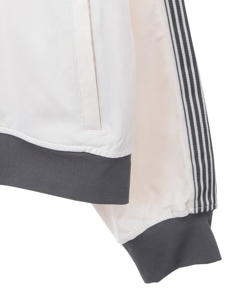 CRAFT STANDARD BOUTIQUE（クラフトスタンダードブティック）の「速乾/UVカット/イージーケア トラックジャケット（ジャージ・レディース・ラベンダー/ブルーグレー/アイボリー/ブルー/チャコールグレー/ブラック・S/M/L）」の15枚目の写真