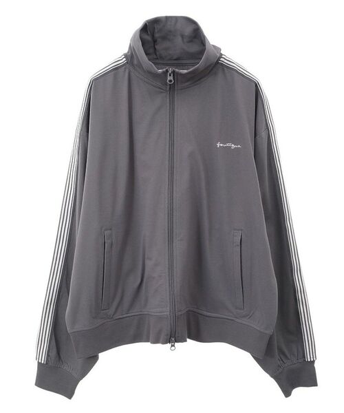 CRAFT STANDARD BOUTIQUE（クラフトスタンダードブティック）の「速乾/UVカット/イージーケア トラックジャケット（ジャージ・レディース・ラベンダー/ブルーグレー/アイボリー/ブルー/チャコールグレー/ブラック・S/M/L）」の10枚目の写真