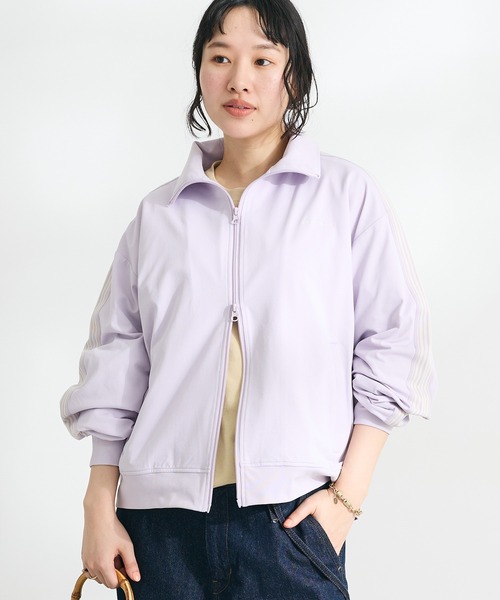 CRAFT STANDARD BOUTIQUE（クラフトスタンダードブティック）の「速乾/UVカット/イージーケア トラックジャケット（ジャージ・レディース・ラベンダー/ブルーグレー/アイボリー/ブルー/チャコールグレー/ブラック・S/M/L）」の6枚目の写真