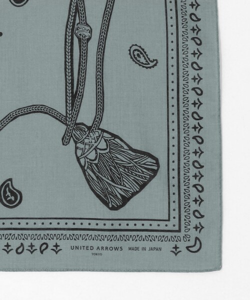 UNITED ARROWS(ユナイテッドアローズ)の「タッセル バンダナ(バンダナ/スカーフ・メンズ・ライトブルー/オリーブ/レッド/イエロー・FREE)」の11枚目の写真
