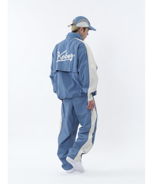 KEBOZ（ケボズ）の「SUPPLEX ICON TRACK JACKET（ナイロンジャケット・メンズ・ブラック/ベージュ/ブルー/グレー・XL/L/M）」の7枚目の写真