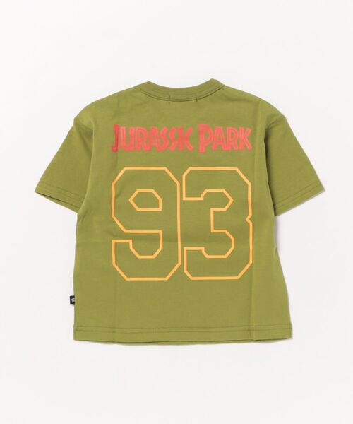 BABYDOLL(ベビードール)の「ジュラシックパーク 蓄光ユニフォームTシャツ 0376K(Tシャツ/カットソー・キッズ・モスグリーン・90cm/100cm/110cm/120cm/130cm)」の2枚目の写真