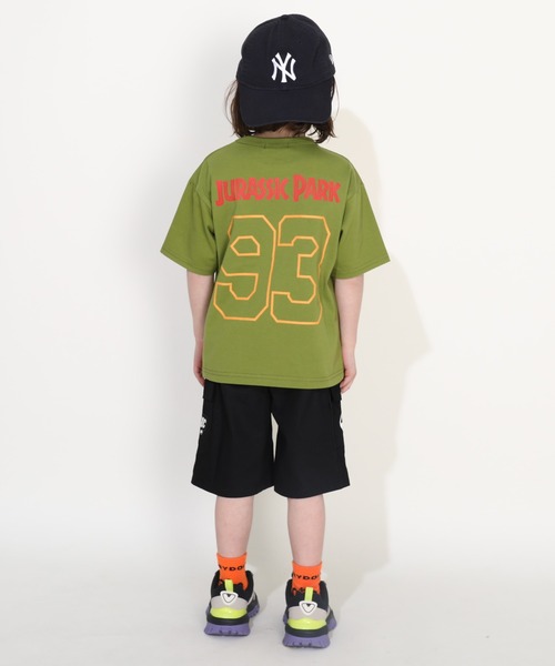 BABYDOLL(ベビードール)の「ジュラシックパーク 蓄光ユニフォームTシャツ 0376K(Tシャツ/カットソー・キッズ・モスグリーン・90cm/100cm/110cm/120cm/130cm)」の9枚目の写真