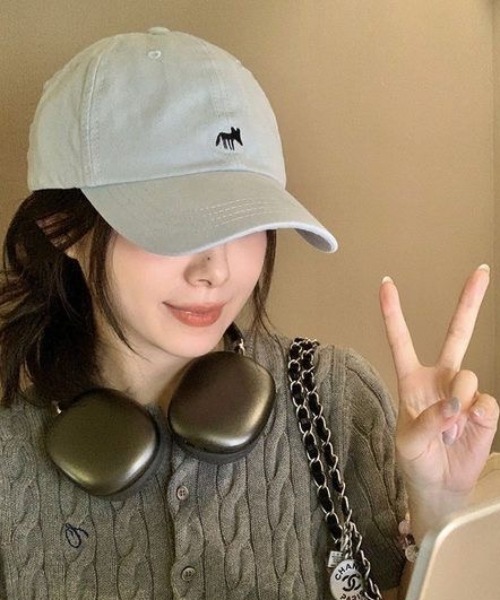 FreeZone（フリーゾーン）の「刺繍キャップ（キャップ・メンズ・ホワイト/レッド/ライトブルー/パープル/ベージュ・F）」の3枚目の写真