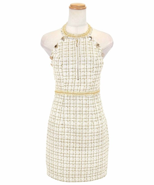 まとめ買いOK!シンプルキャバドレス✭おしゃれスリムフィット衣装★高級感漂う魅力 セール】キャバドレス オフショルダー風アシメチェーン