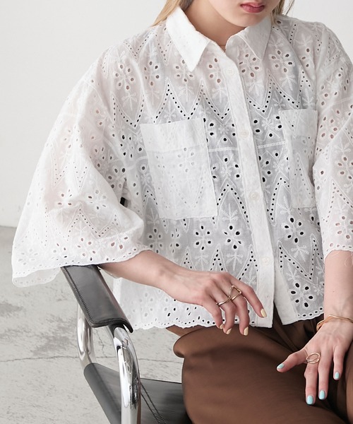 ☆スカラップレースについて☆ アンティーク スカラップレース カットワークレース 1.55m 2.9cm幅