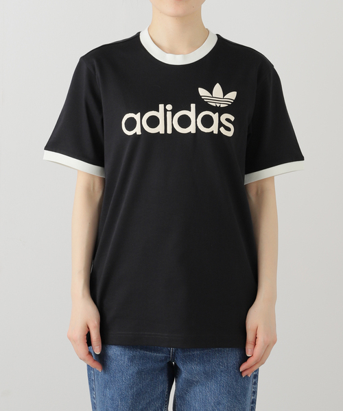 JOINT WORKS(ジョイントワークス)の「adidas/アディダスSIMPLE TEE(Tシャツ/カットソー・レディース・ホワイト/ブラック・SMALL)」の5枚目の写真