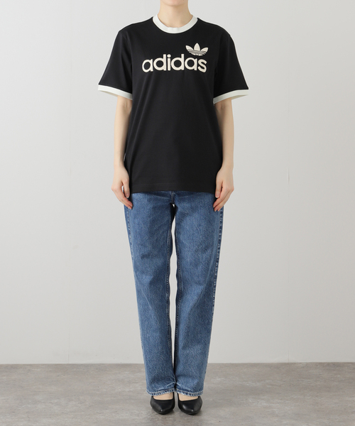 JOINT WORKS(ジョイントワークス)の「adidas/アディダスSIMPLE TEE(Tシャツ/カットソー・レディース・ホワイト/ブラック・SMALL)」の6枚目の写真