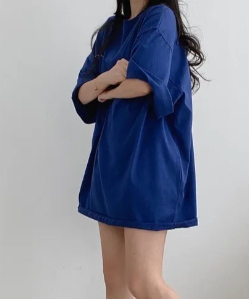 Teem Store(チームストア)の「ムーンプリントオーバーサイズビッグTシャツ(Tシャツ/カットソー・レディース・ブラック/グレー/ブルー/ホワイト・M/L)」の13枚目の写真