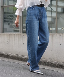 ストレートデニムパンツ