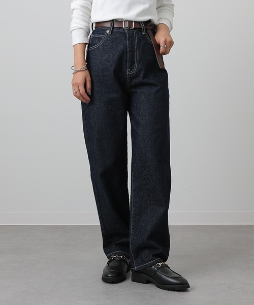 COLONY 2139(コロニートゥーワンスリーナイン)の「ストレートデニムパンツ(デニムパンツ・レディース・サックスブルー/ダークブルー/ブラック/ネイビー/ライトグレー/ブルー・SMALL/MEDIUM/LARGE)」の14枚目の写真